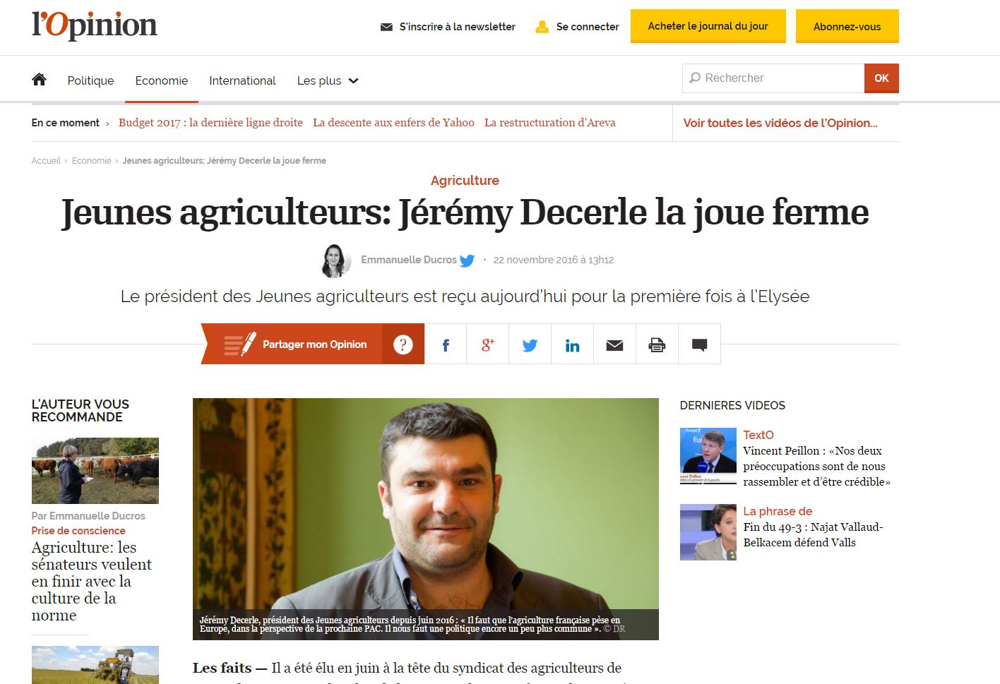 Itw l’Opinion Jeremy Decerle